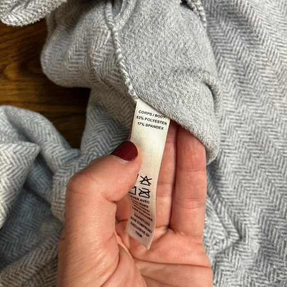 Kyodan Gray Stretch Fleece Quarter-Zip Pullover Sz L - Picture 4 of 7